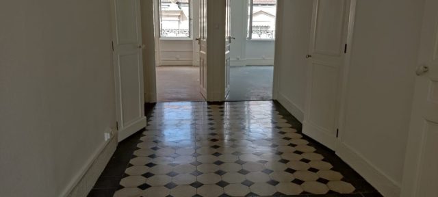 Dallage ciment peint satiné