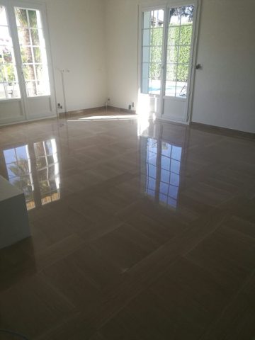 Dallage en Trani Serpejjan cristallisé